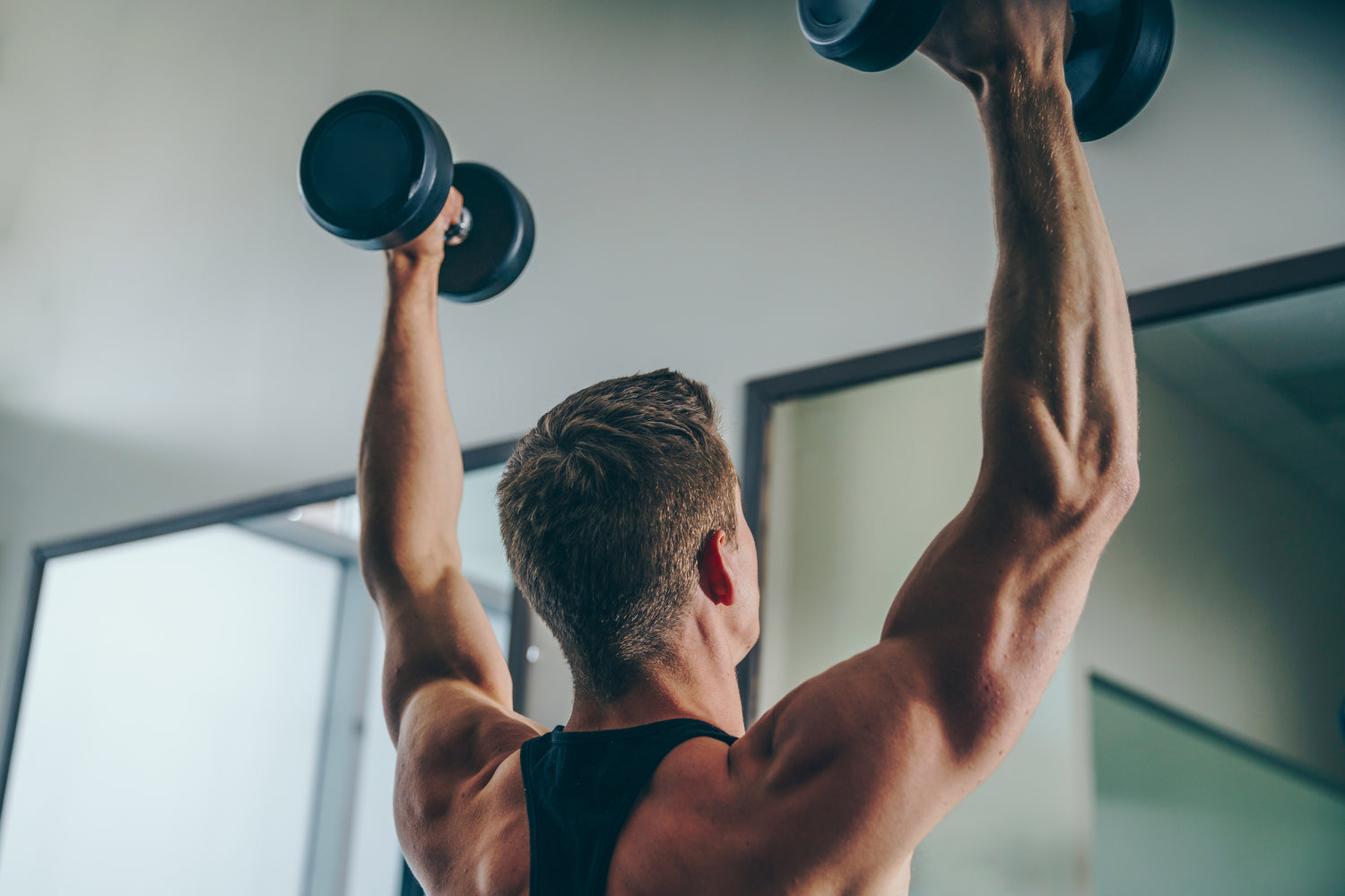 Man Standing Shoulder Press
